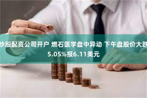 炒股配资公司开户 燃石医学盘中异动 下午盘股价大跌5.05%报6.11美元