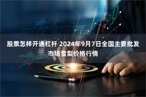 股票怎样开通杠杆 2024年9月7日全国主要批发市场雪梨价格行情