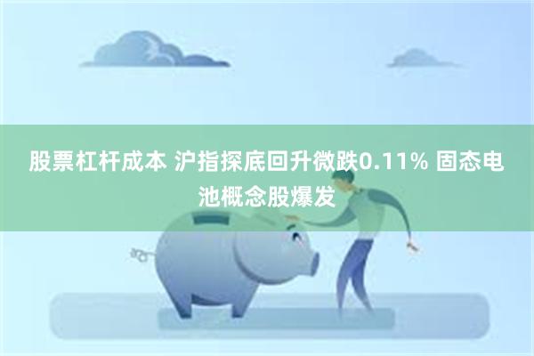 股票杠杆成本 沪指探底回升微跌0.11% 固态电池概念股爆发