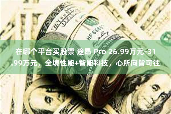 在哪个平台买股票 途昂 Pro 26.99万元-31.99万元，全境性能+智能科技，心所向皆可往