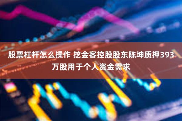 股票杠杆怎么操作 挖金客控股股东陈坤质押393万股用于个人资金需求